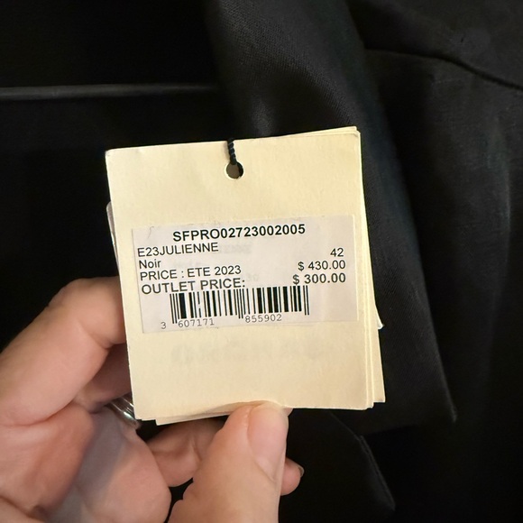 GORGEOUS! Sandro Julienne Shirt Dress SZ 42 NEW - Picture 5 of 5